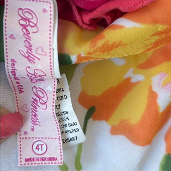 Colorful Floral Kids Camisole - Picture 2 of 4